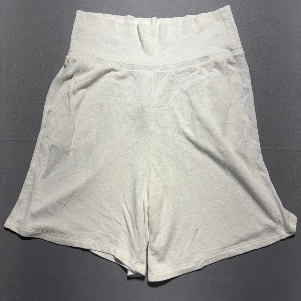 OFFLINE by Aerie Cream Heather High Waisted Lounge Shorts with Pockets XL